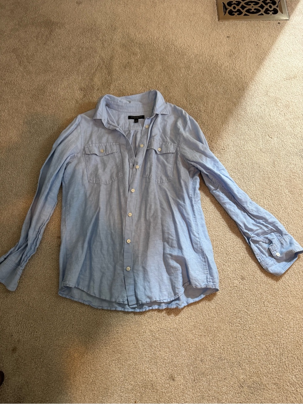 Banana Republic Light Blue Women's Button-Down Shirt